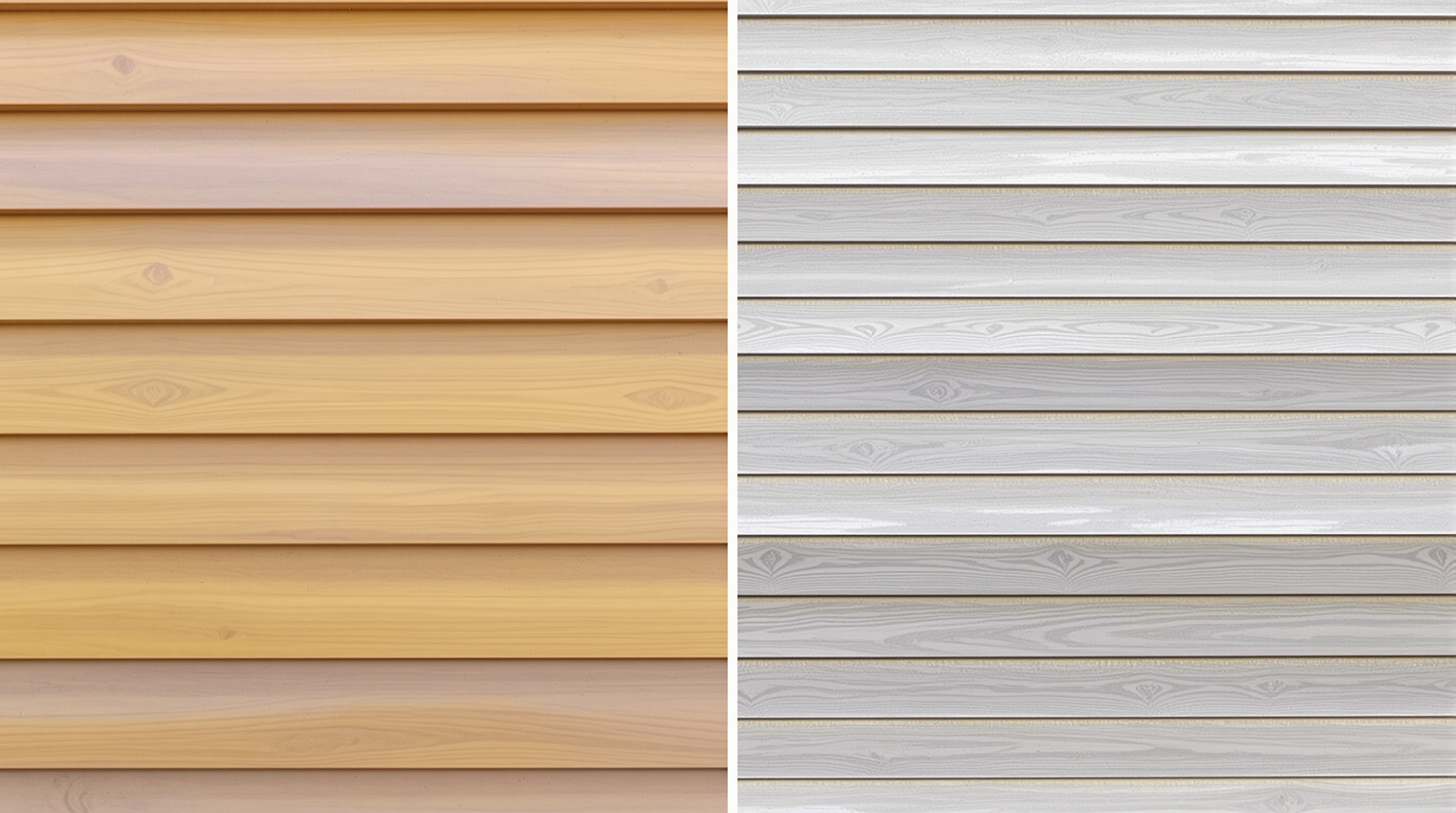 Comparaison façade bois neuf vs bardage grisé naturellement