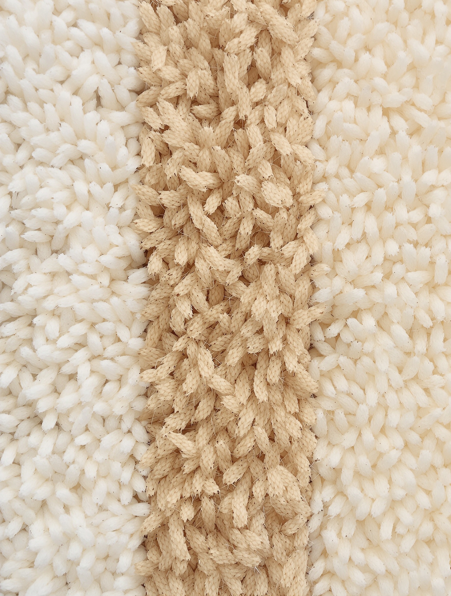 Gros plan textures fibres coton polyester microfibre
